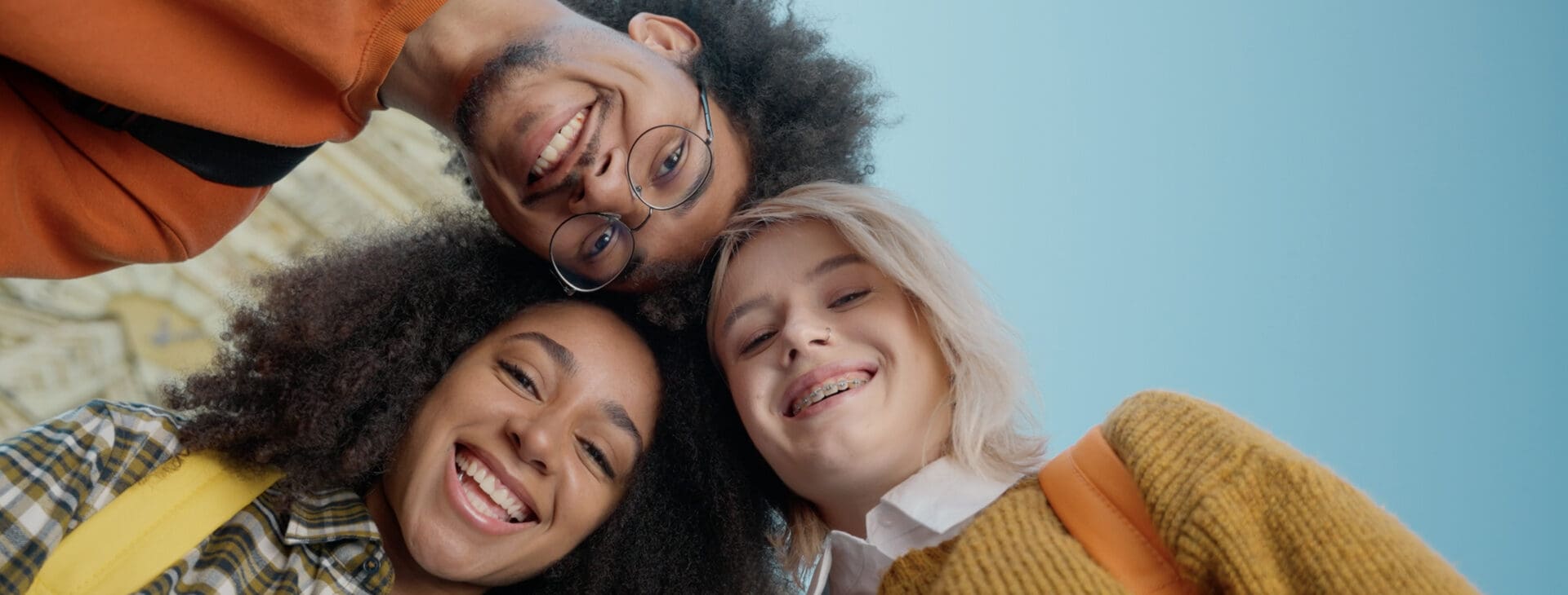 young adults smiling
