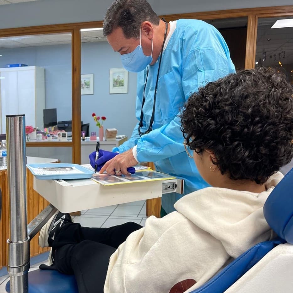 dr. quiles with patient